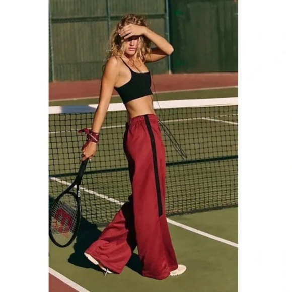 Free People Red Track Pants - Picture 4 of 12